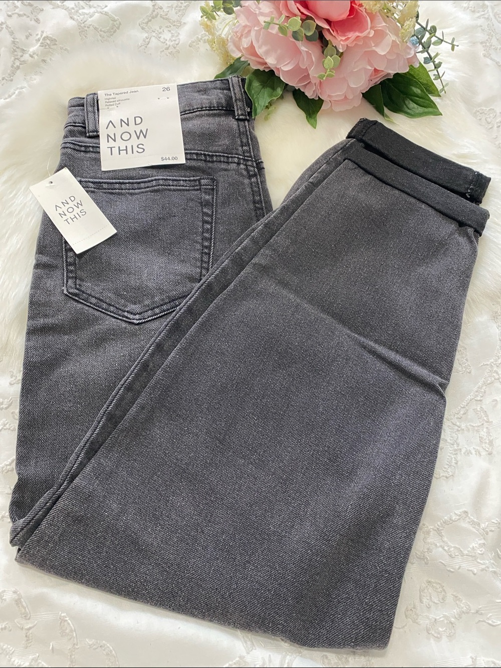 Women's High-Rise Gray Jeans